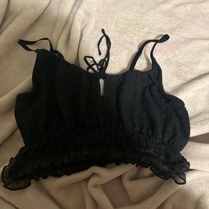 hollister girly hicks cropped tank